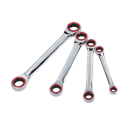 Urrea 12-Point Box-end Ratcheting Wrenches Set of 4 pieces (inches). 11M4